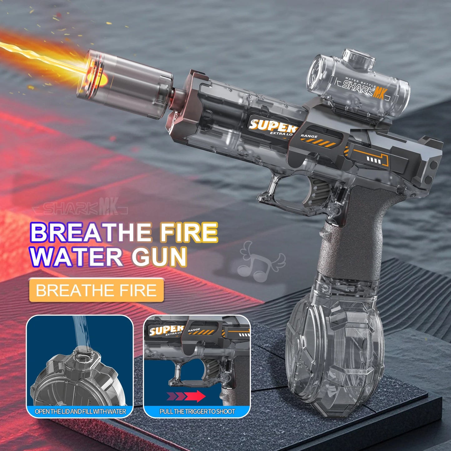 Breathe Fire Water Gun